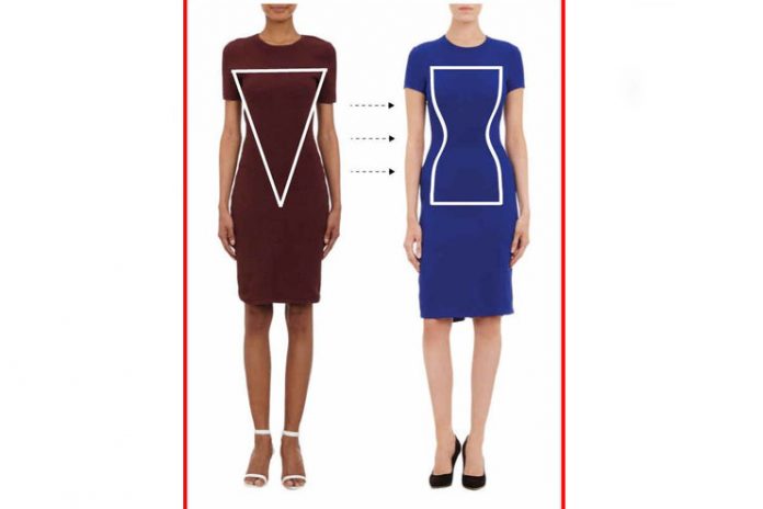 best dress for triangle body shape