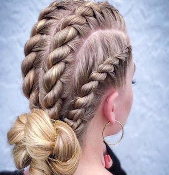 Boxer-Bun-Braid-Bun-Hairstyle