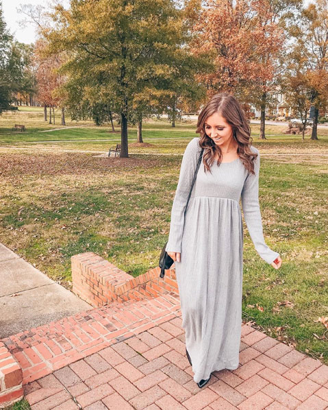 Grey Long Dress